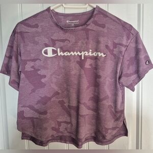 Womens Champion Cropped Performance Top Size Small
